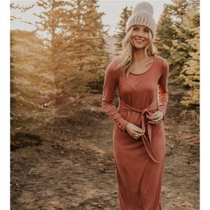 ROOLEE Tie-Waist Maxi Dress